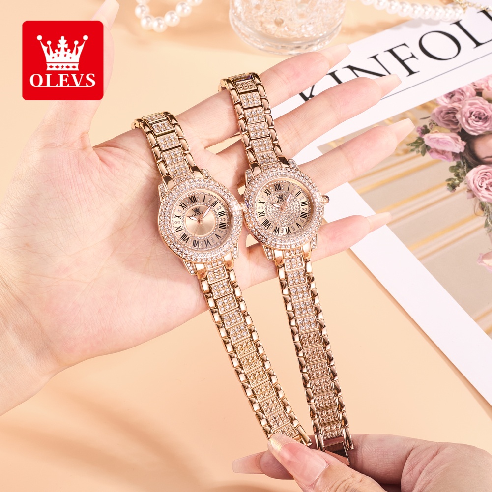 Luxury Watch Dial - ساعات OLEVS الفاخرة للسيدات بمينا ماسي