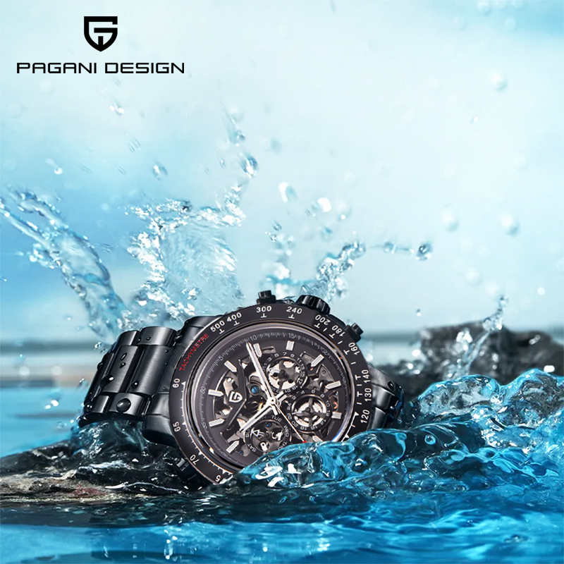 Luxury Watch Design - PAGANI DESIGN ساعة أوتوماتيكية ميكانيكية مضيئة