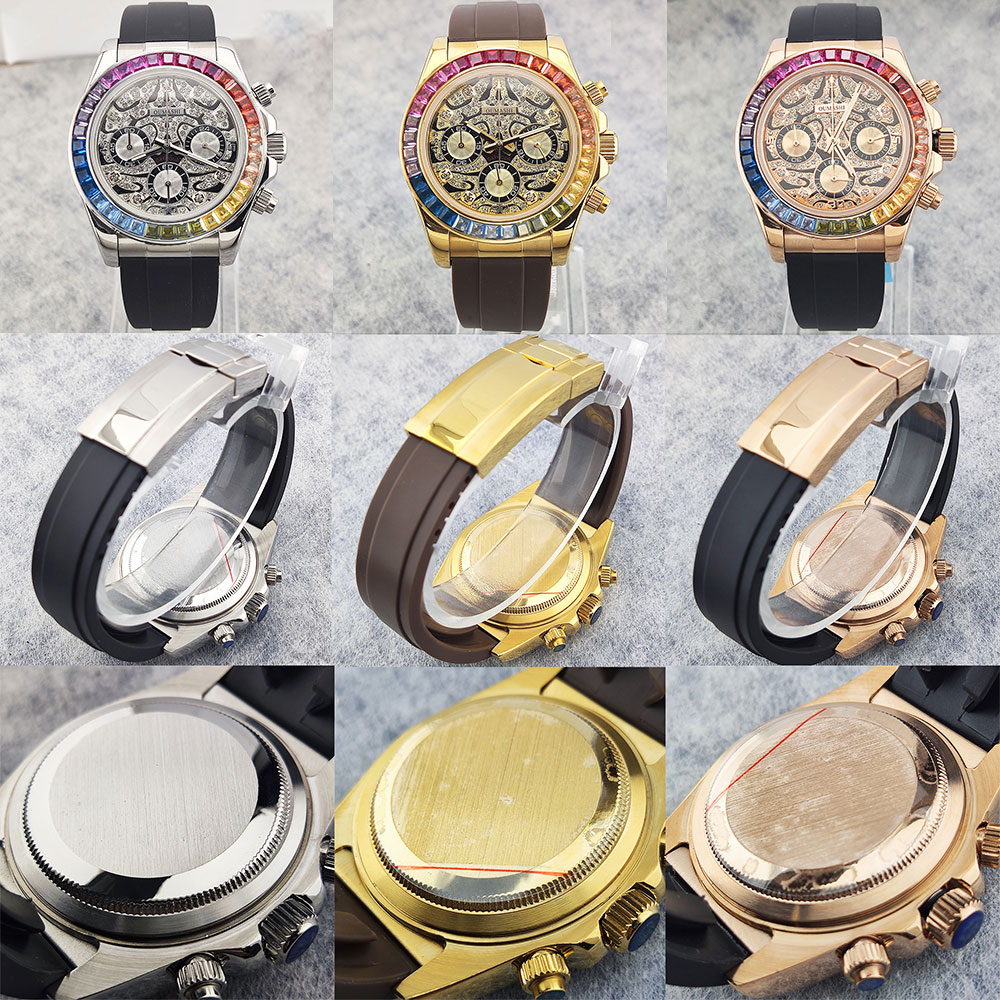 39 مللي متر ساعة رجالي VK63 حر - مراجعة Luxury Watch Dial وسعره