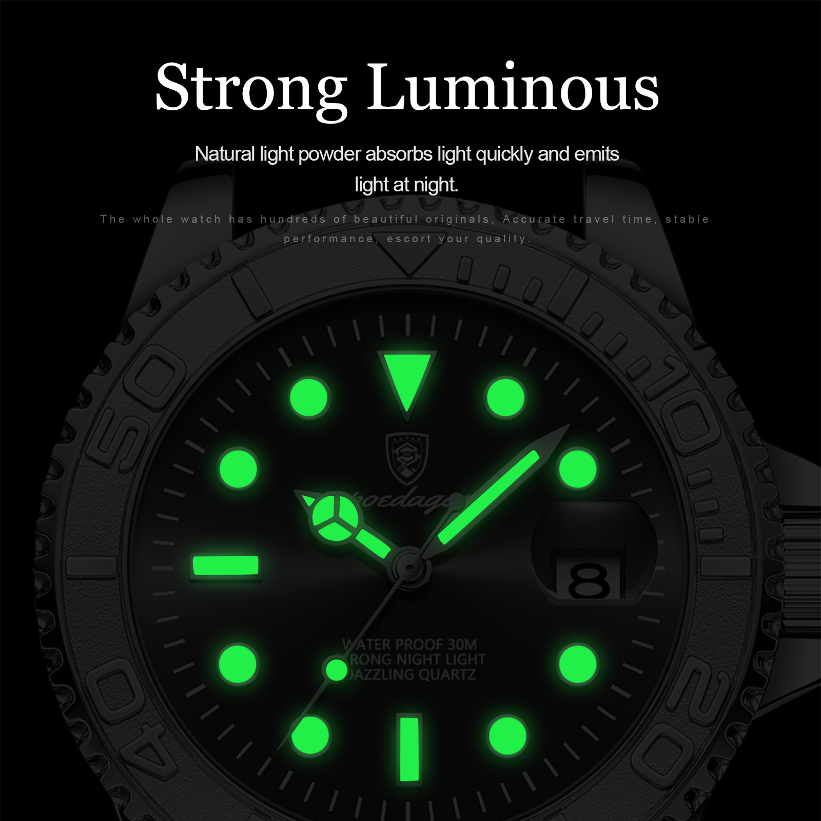 POEDAGAR ساعة رجالية فاخرة مقا - مراجعة Luxury Watch Omega وسعره