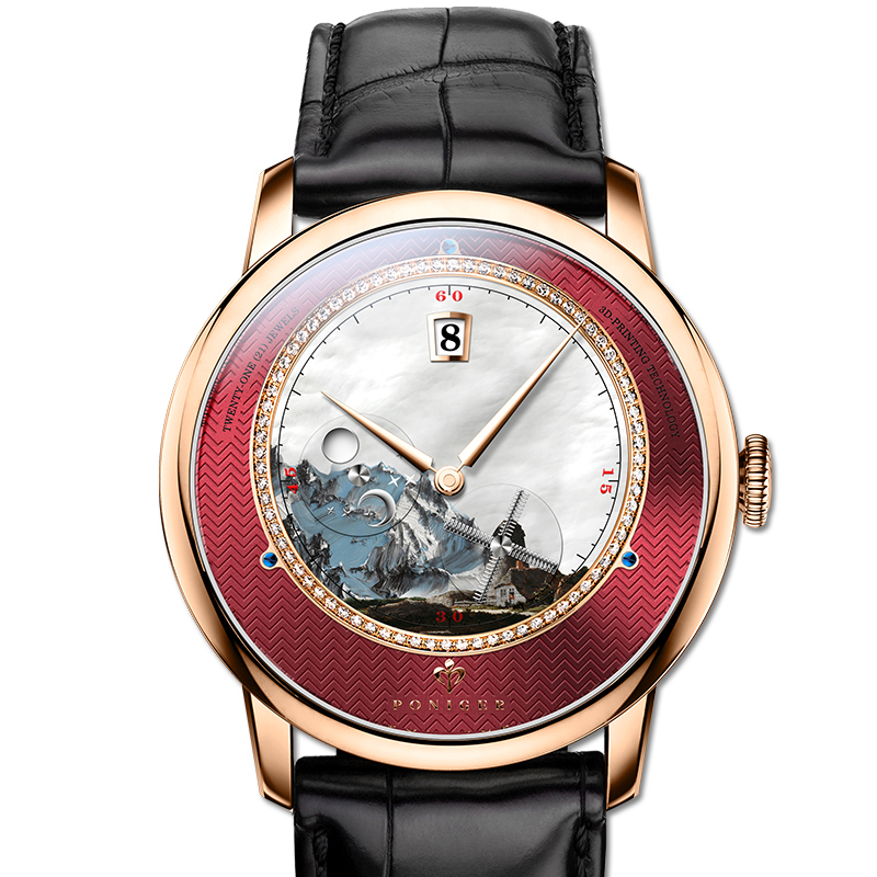 PONIGER ساعة أوتوماتيكية للرجا - مراجعة Luxury Watch Second Hand وسعره