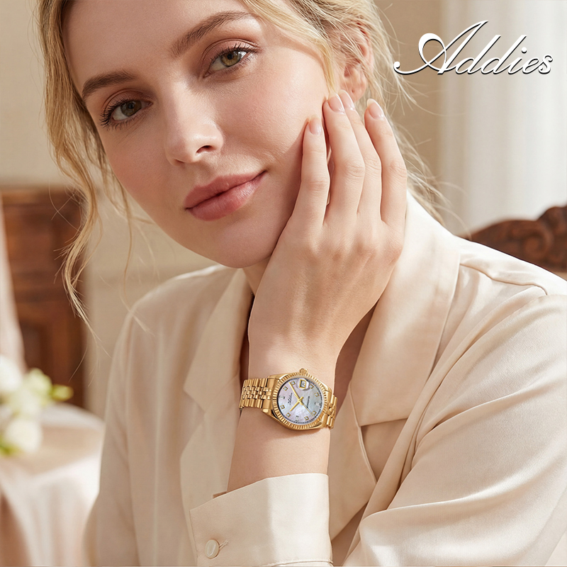 ساعات نسائية كوارتز من ADDIES  - مراجعة Luxury Watch Dial وسعره