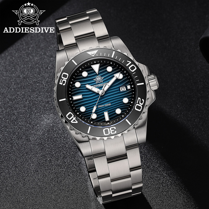 Addiesdive ساعة كوارتز رجالية  - مراجعة Luxury Watch Dial وسعره
