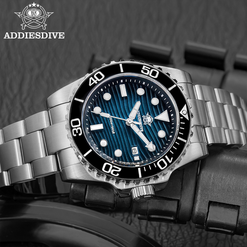 Addiesdive ساعة كوارتز رجالية  - مراجعة Luxury Watch Dial وسعره